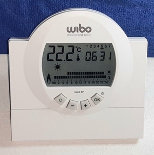 Wibo Funk Raum Thermostat Sender 3662-EP Elektro Heizung Temperatur Regler 868Mhz Bild 1
