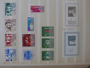 DDR Briefmarken mit Spendenmarken 1973 Bild 1