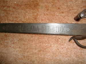 altes spanisches Schwert mit Bügelgriff Bild 2