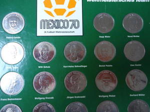 Sammelmünzen Fußball WM 1970 Mexico Bild 3