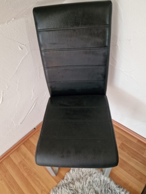 Freischwinger Leder Stühle Bild 2