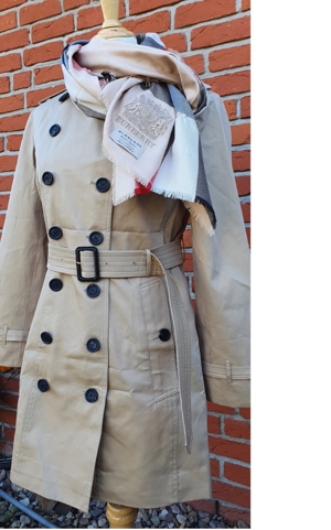 orig. Burberry Mantel Trenchcoat Jacke Heritage Sandringham Coat honiggelb Gr: 12/38 Bild 6