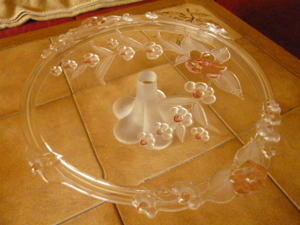 Zucker und Sahne Set Kristallglas / Tortenplatten Bild 5