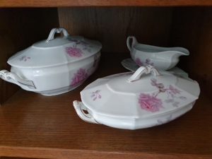 Schönwald/eamag Rosenmuster Porzellan 3x Terrinen Bild 2