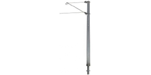 Sommerfeldt Streckenmast m. Ausl. 100mm Alu ÖBB H0 Art. 190 - NEU