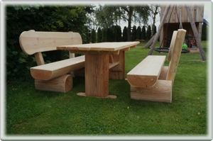Gartenmöbel aus Lärche. Holzmöbel. Krongartmöbel.