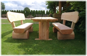Gartenmöbel aus Lärche. Holzmöbel. Krongartmöbel. Bild 2