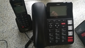 Praktische Senioren Telefon Kombination Mobilteil & Festnetzteil Bild 2