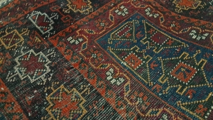 Antik Gebetsteppich Orient Kaukasus Teppich Wolle Braun Rot Merhab Bild 12