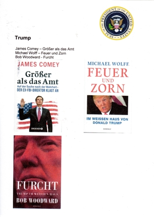 Präsident Trump - Ausgewählte Bücher (U.a. Comey;Wolff;Woodward)