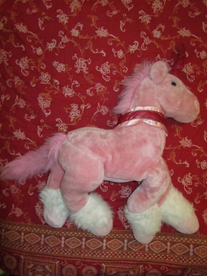 XXL Einhorn Plüschtier Kuscheltier rosa Unicorn Stofftier Spielzeug Bild 1
