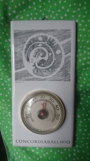 Temperaturmesser von 1970 Bild 1