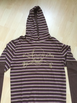 Hochwertiger Review Kapuzenpulli mit Print Gr. XL Bild 2
