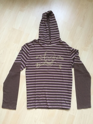 Hochwertiger Review Kapuzenpulli mit Print Gr. XL