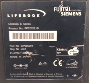Notebook Fujitsu-Notebook E-series FPC07021B Bild 2