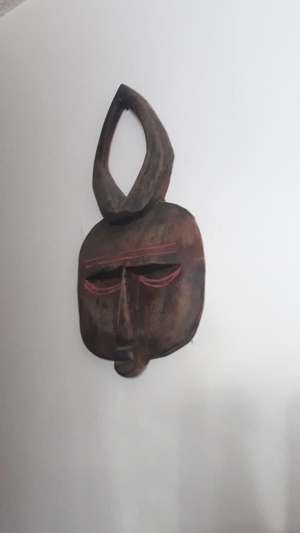10 einzigartige afrikanische Holz-Masken (Paket 1, 10 Masken) Bild 5