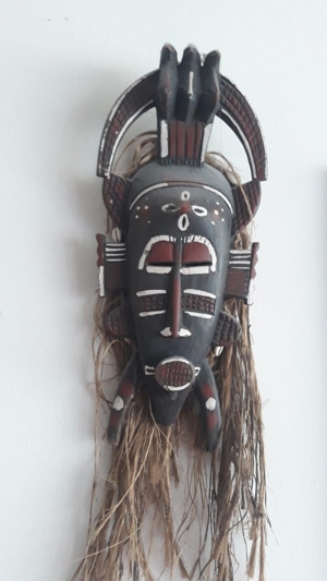 10 einzigartige afrikanische Holz-Masken (Paket 4, 10 Masken) Bild 3