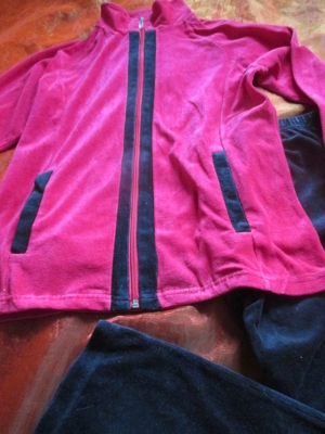 Samt Nicky Nicki Freizeit Jogging Wellness Haus Anzug Creative