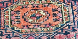 Salor Turkmenistan Turkmene Orient Teppich antik Mary Göl Saryk 185cm x 115cm, entstanden um 1920, Bild 3