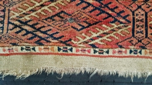 Salor Turkmenistan Turkmene Orient Teppich antik Mary Göl Saryk 185cm x 115cm, entstanden um 1920, Bild 4