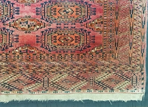 Salor Turkmenistan Turkmene Orient Teppich antik Mary Göl Saryk 185cm x 115cm, entstanden um 1920, Bild 5