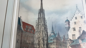 Schöne Brunnen Lithografie Billmark 1835 Nürnberg Altstadt Grafik Nuremberg Bild 8