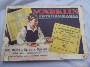 Märklin-Konvolut 3 Baukästen, Handbücher, Holzkoffer 8 kg von 1922 Bild 10