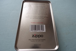 Zippo "65th Anniversary" limited Edition, neu, unbenutzt Bild 2