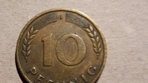 10 Pfennig Münze 1950 Prägung J Bild 1