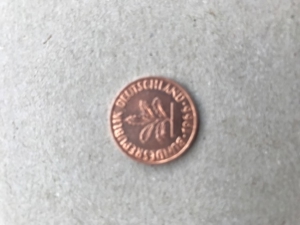 2 Pfennig Münze BRD Prägung 1966 J Seltenheit (nicht magnetisch) Bild 4