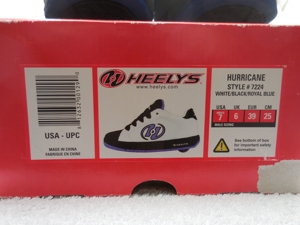  Heelys Rollschuhe Hurricane 7224, schwarz weiß blau, EU 39   Bild 5