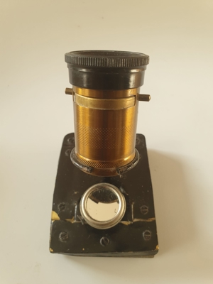 Altes Taschenmikroskop, Reisemikroskop Bild 2