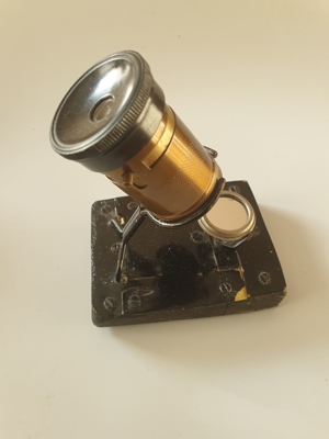 Altes Taschenmikroskop, Reisemikroskop Bild 3