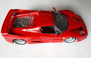 Ferrari F50 Coupe Rot 1996-1997 - 1:24 unbespielt! Bild 3