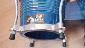 Bongo. Neuwertig. Club Salsa Percussion. Blau. Versand kostenfrei Bild 8