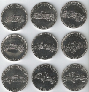 Shell Sammelmünzen Weltberühmte Sportwagen Bild 1