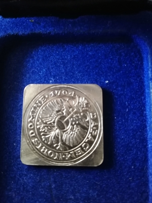 Medaille 835er Silber 1704 Ö-Ungarn? Doppelkopfadler Bild 2