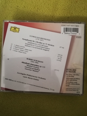 CD Beethoven Symphonie No 3 Eroica Schumann Manfred Ouvertüre Bild 2