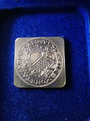 Medaille 835er Silber 1704 Ö-Ungarn? Doppelkopfadler Bild 1