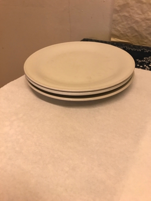 Dessert Teller Porzellan Weiß Bild 3
