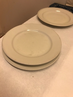 Dessert Teller Porzellan Weiß Bild 2