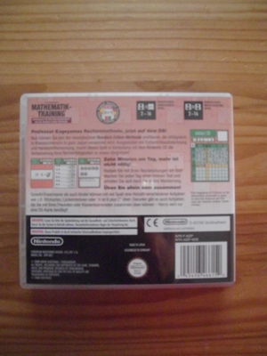 Nintendo DS Spiel Mathematik Kawashima Bild 2