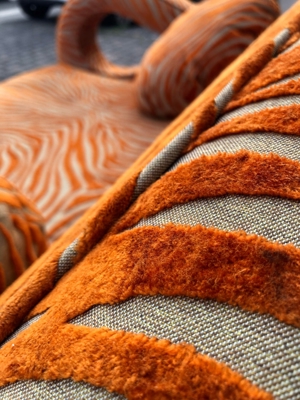 BRETZ Rarität WIE NEU - Sofa Slow Rider Tisch Tangerine-Zebra Bild 5