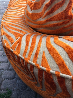 BRETZ Rarität WIE NEU - Sofa Slow Rider Tisch Tangerine-Zebra Bild 13