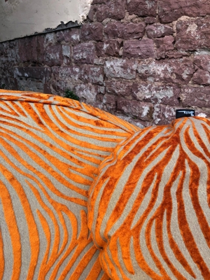 BRETZ Rarität WIE NEU - Sofa Slow Rider Tisch Tangerine-Zebra Bild 16