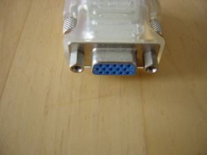 Adapter DVI-I-Stecker 24+5 Polig auf VGA-Buchse Bild 2