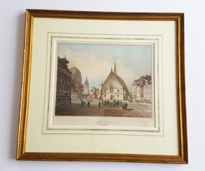 Lithografie Billmark Jacottet 1860 Jakobskirche Nürnberg Altstadt Grafik Nuremberg Bild 1