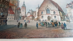 Lithografie Billmark Jacottet 1860 Jakobskirche Nürnberg Altstadt Grafik Nuremberg Bild 5