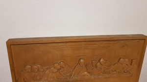 Jesus letztes Abendmahl Holzschnitzerei Kunst Südtirol Dolomiten Alpen Grödner Tal Bild 7