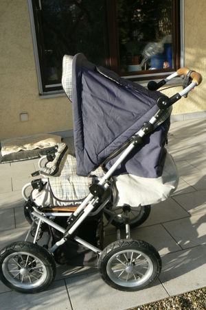 Knokin Wohlfühl-Kombi-Kinderwagen aus Ökotextilien Bild 2